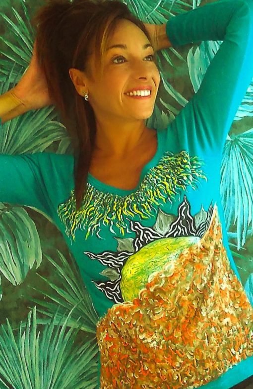 Tienda de ropa pintada a mano