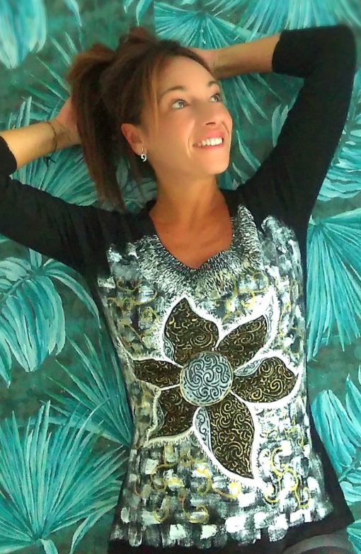 Ropa mujer pintada a mano tallas grandes