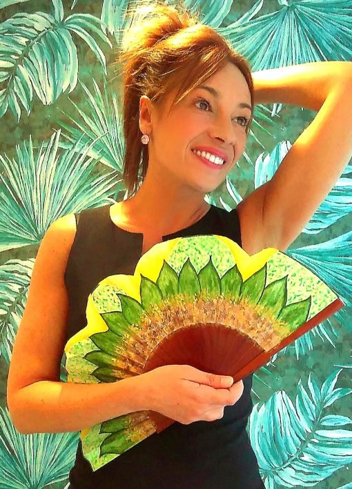 Abanicos originales pintados a mano
