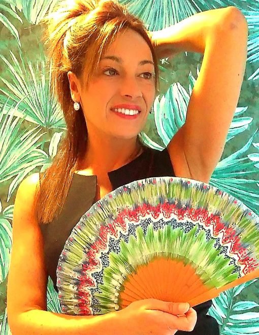 Abanicos pintados a mano