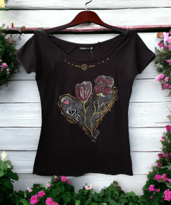 Camisetas de amor pintadas a mano byMIRENE
