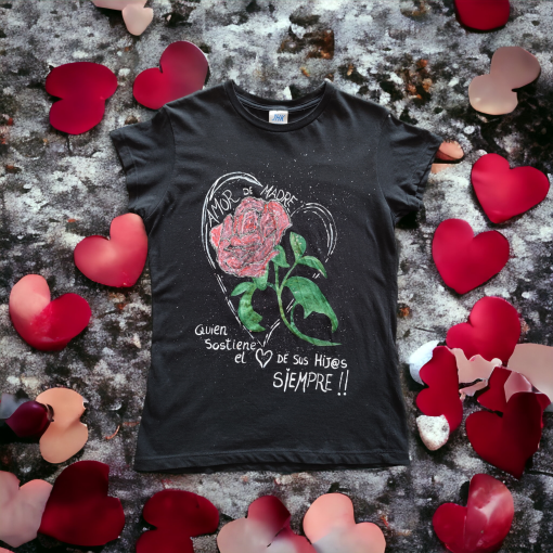 Camisetas para mamá pintadas a mano bymirene