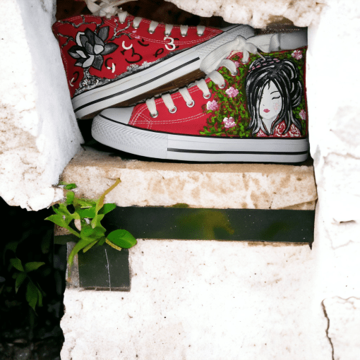 Zapatillas pintadas a mano byMIRENE