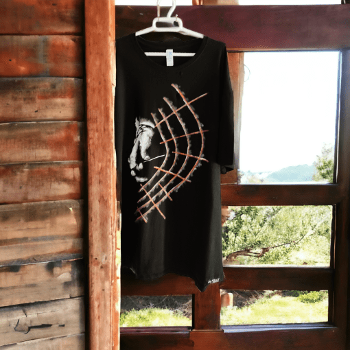 Camiseta hombre pintada a mano bymirene ARPA