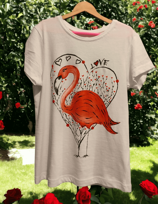 Tienda de camisetas pintadas para niños. Modelo Love Love byMIRENE.