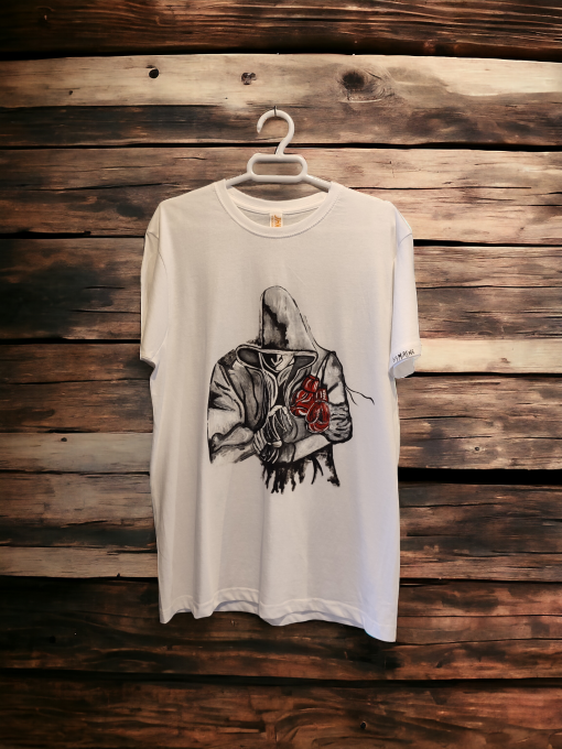 Boxeo camiseta pintada a mano bymirene